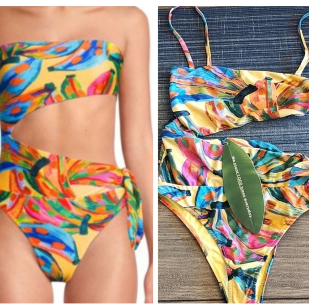 FARM Rio Colorful One-Piece Swimsuit